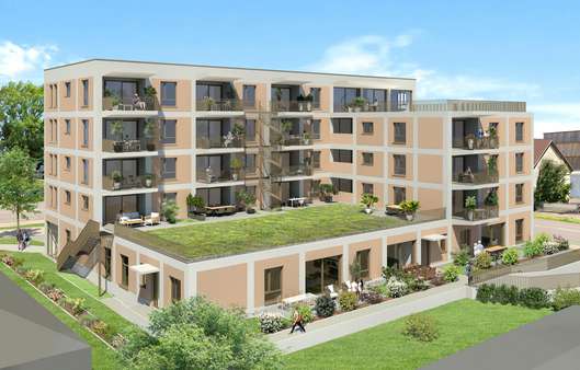Ansicht Südwest - Etagenwohnung in 88400 Biberach mit 62m² kaufen