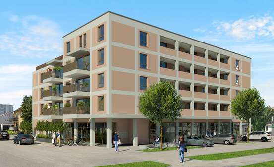 Nord-Ost-Ansicht - Etagenwohnung in 88400 Biberach mit 62m² kaufen