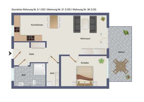 Etagenwohnung in 88348 Bad Saulgau mit 67m² kaufen