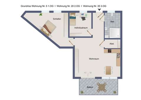 Etagenwohnung in 88348 Bad Saulgau mit 85m² kaufen