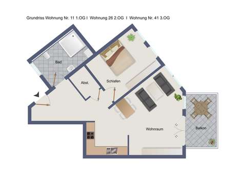 Etagenwohnung in 88348 Bad Saulgau mit 73m² kaufen