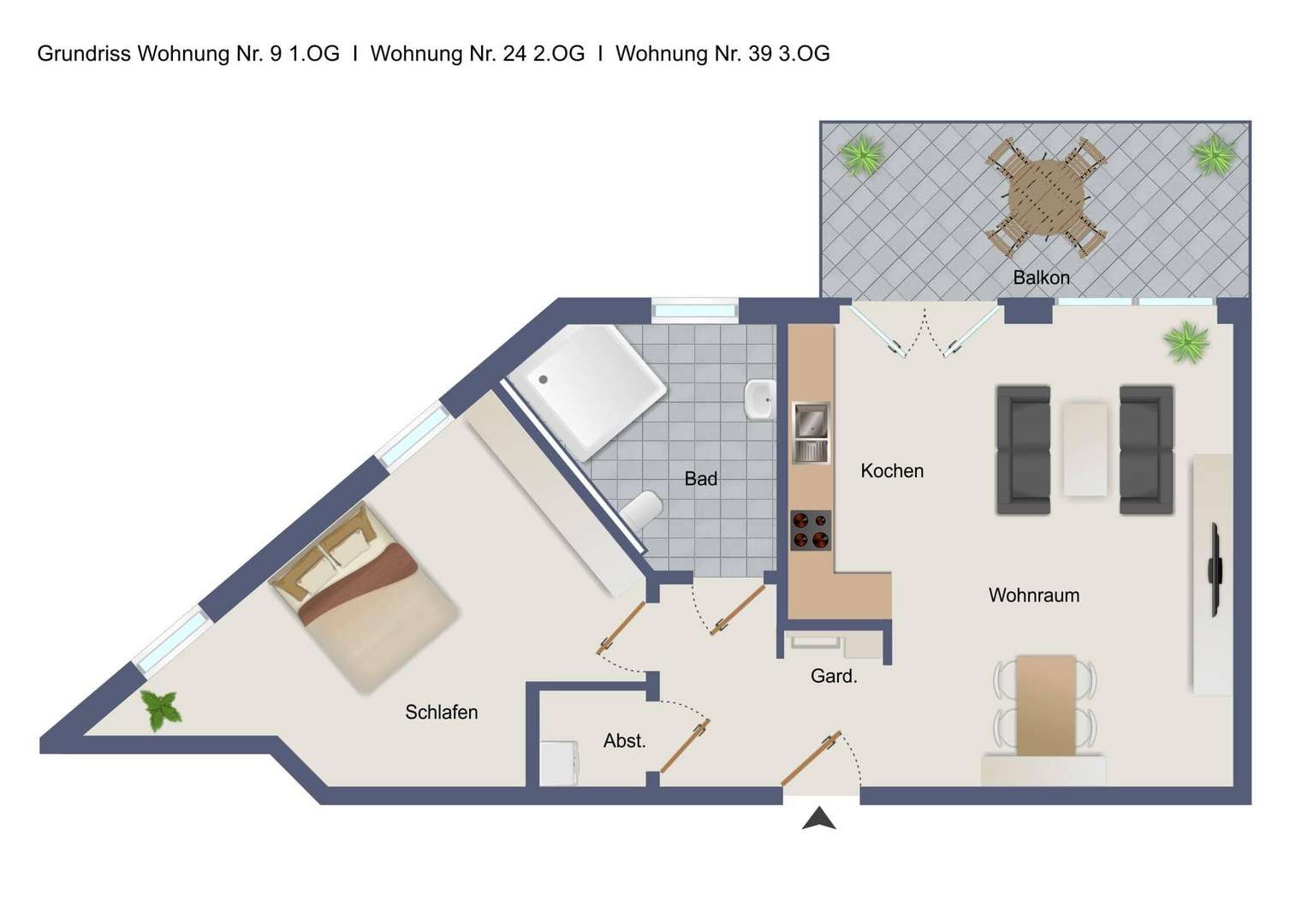 null - Etagenwohnung in 88348 Bad Saulgau mit 72m² kaufen