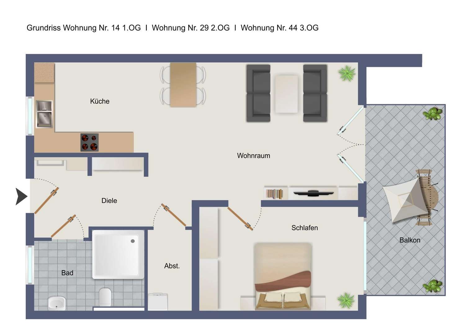 null - Etagenwohnung in 88348 Bad Saulgau mit 67m² kaufen