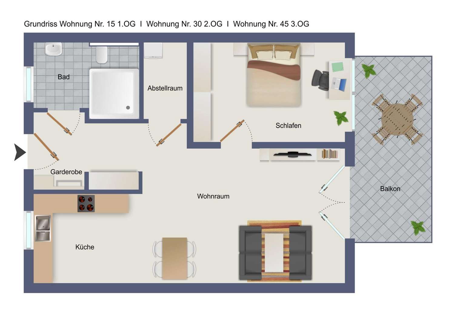 null - Etagenwohnung in 88348 Bad Saulgau mit 67m² kaufen