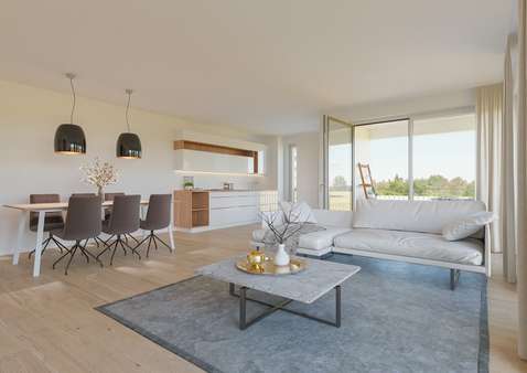 Innenvisualisierung C-17 - Etagenwohnung in 76139 Karlsruhe / Waldstadt mit 82m² kaufen