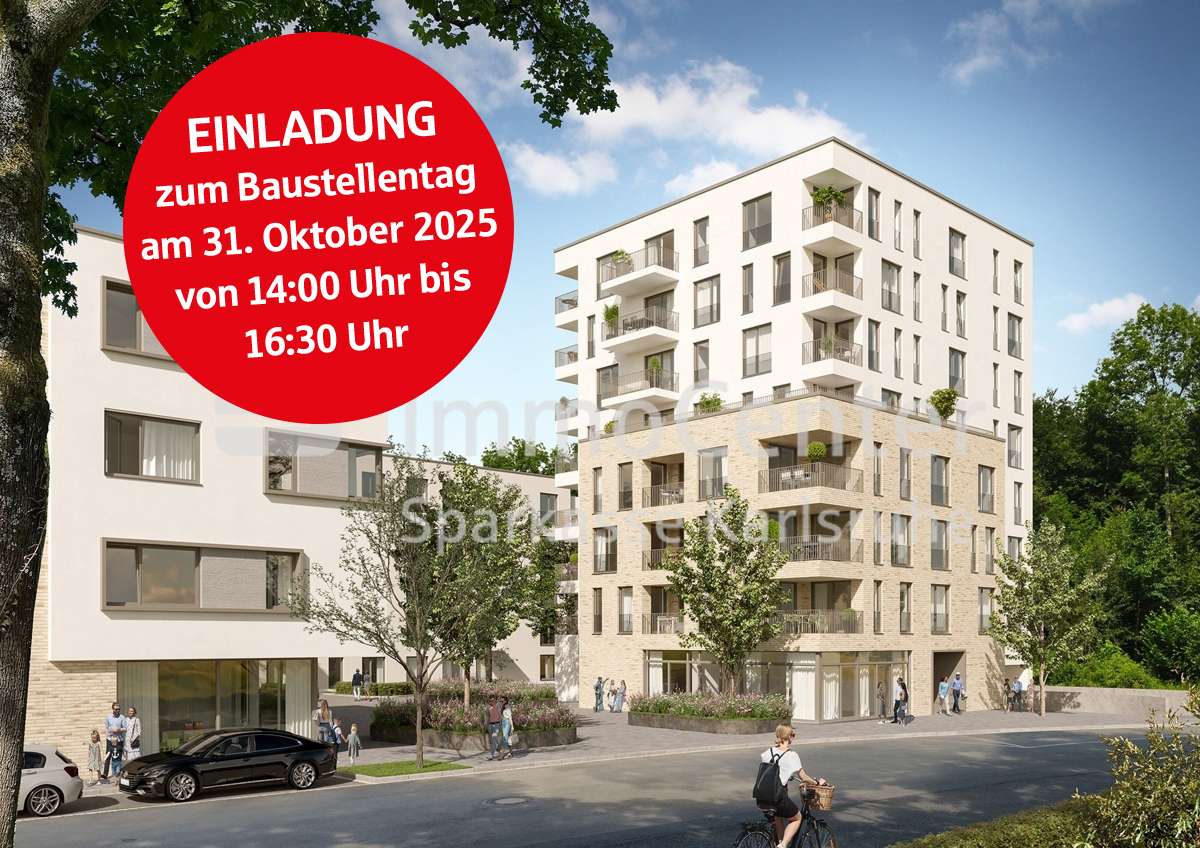 Baustellentag 31.10.25 - Etagenwohnung in 76139 Karlsruhe / Waldstadt mit 52m² kaufen