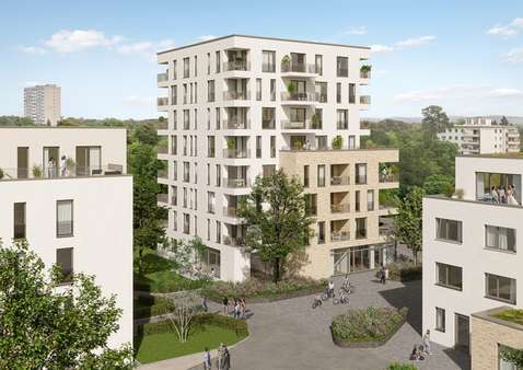 Neubauprojekt Waldstadt Homes - Etagenwohnung in 76139 Karlsruhe / Waldstadt mit 52m² kaufen