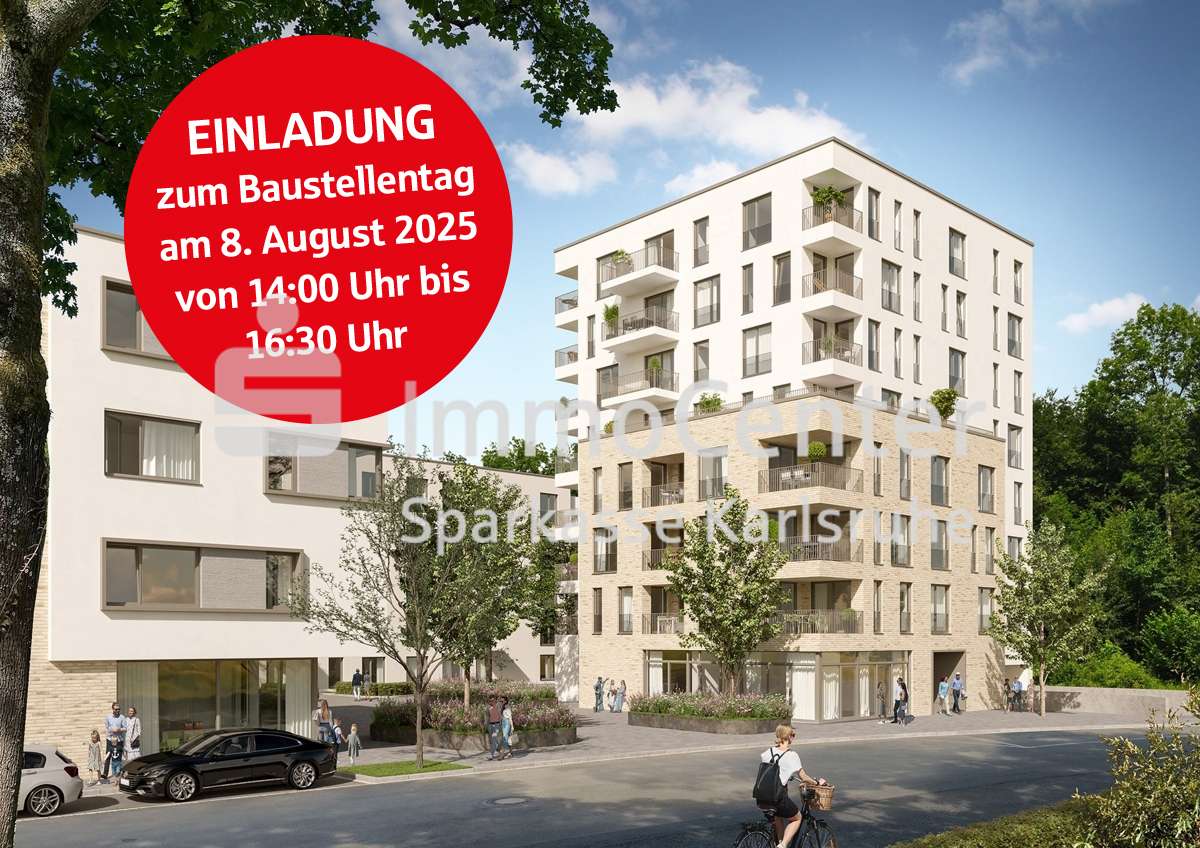 Willkommen zum Baustellentag am 08.08.25 Willkommen zum Baustellentag am 08.08.25 - Etagenwohnung in 76139 Karlsruhe / Waldstadt mit 92m² kaufen