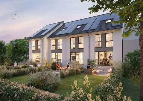 Ansicht Rückseite - Reihenmittelhaus in 76139 Karlsruhe mit 146m² kaufen