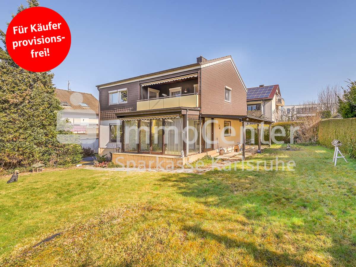 Außenansicht  - Einfamilienhaus in 76228 Karlsruhe / Wolfartsweier mit 155m² kaufen