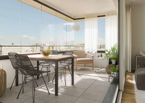unverbindliche Visualisierung - Etagenwohnung in 76287 Rheinstetten mit 73m² kaufen