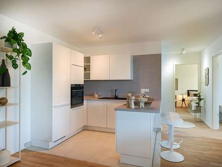 Muster Kochbereich - Etagenwohnung in 76287 Rheinstetten / Mörsch mit 110m² kaufen