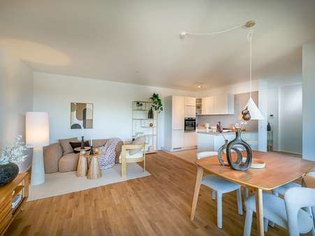Muster Wohnbereich - Etagenwohnung in 76287 Rheinstetten / Mörsch mit 110m² kaufen