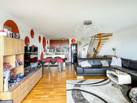 Wohnbereich Ansicht  2 - Maisonette-Wohnung in 76199 Karlsruhe / Rüppurr mit 106m² kaufen