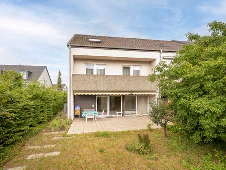 Rückansicht Garten Rückansicht Garten - Reihenhaus in 76189 Karlsruhe / Daxlanden mit 153m² kaufen