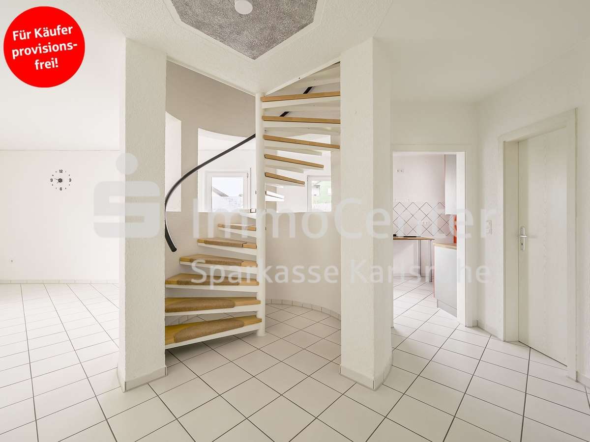 Wendeltreppe Wendeltreppe - Maisonette-Wohnung in 76661 Philippsburg / Rheinsheim mit 57m² kaufen