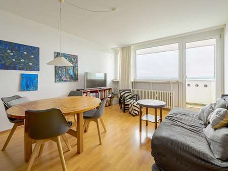 Wohnzimmer Ansicht 2 - Etagenwohnung in 76139 Karlsruhe / Waldstadt mit 57m² kaufen