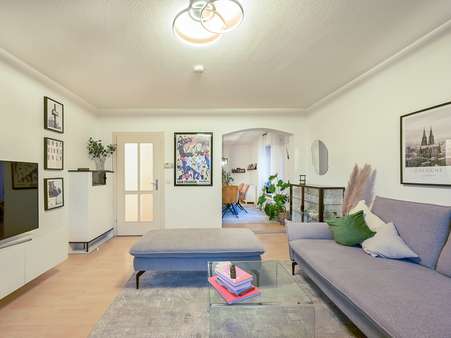 Wohnzimmer Ansicht 2 - Etagenwohnung in 76199 Karlsruhe / Rüppurr mit 73m² kaufen