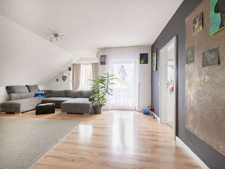 Wohnzimmer Ansicht 1 - Etagenwohnung in 76467 Bietigheim mit 68m² kaufen
