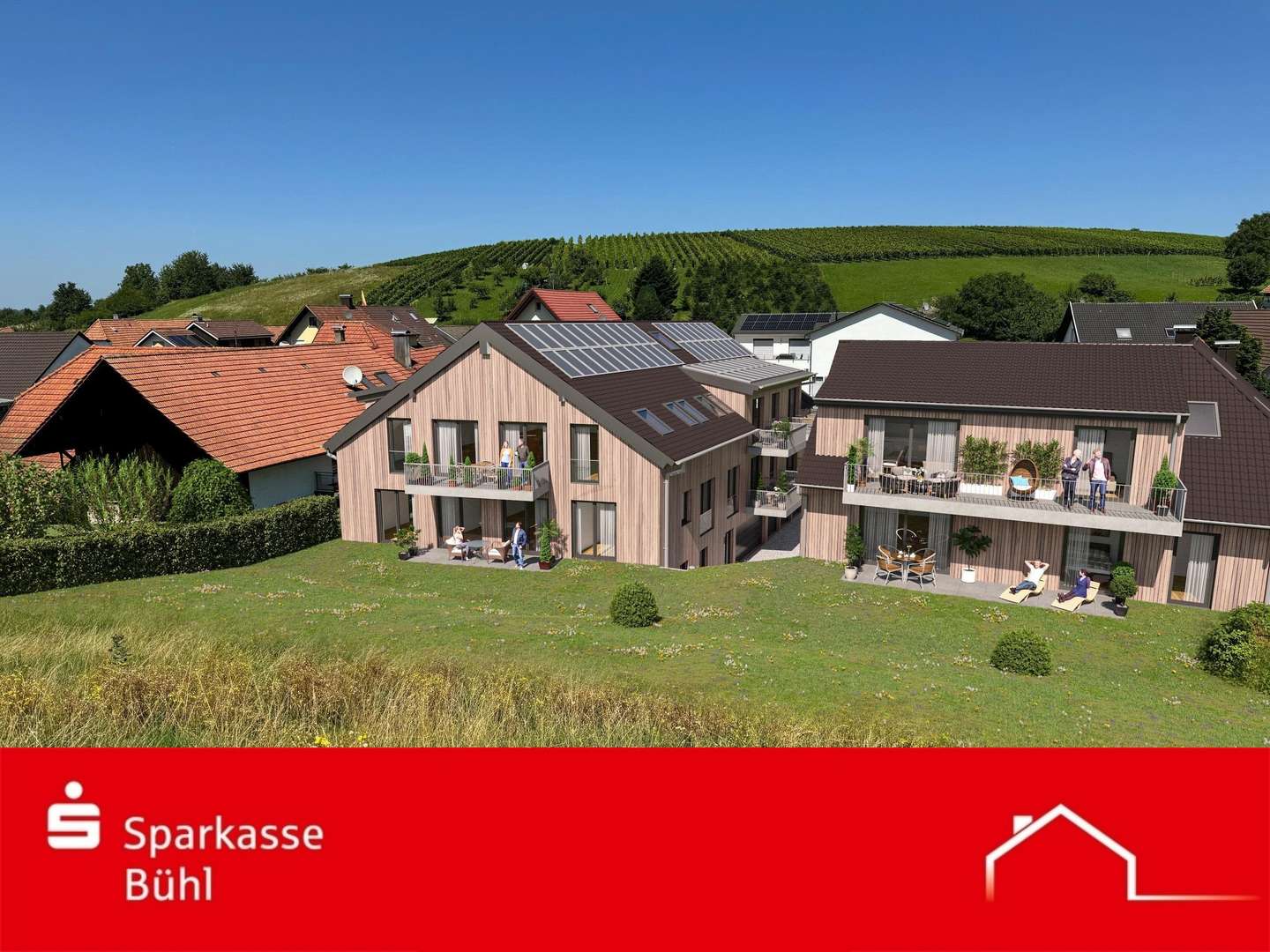 Visualisierung Blick vom Berg - Erdgeschosswohnung in 77815 Bühl mit 110m² kaufen