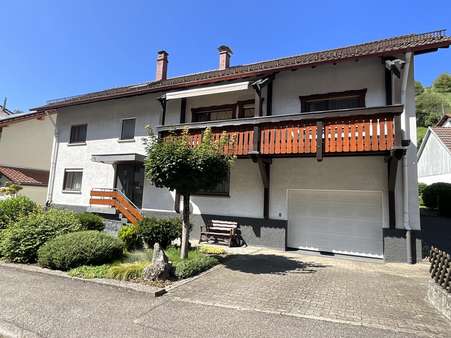 Ansicht Straßenseite Ansicht Straßenseite - Doppelhaushälfte in 77830 Bühlertal mit 210m² kaufen