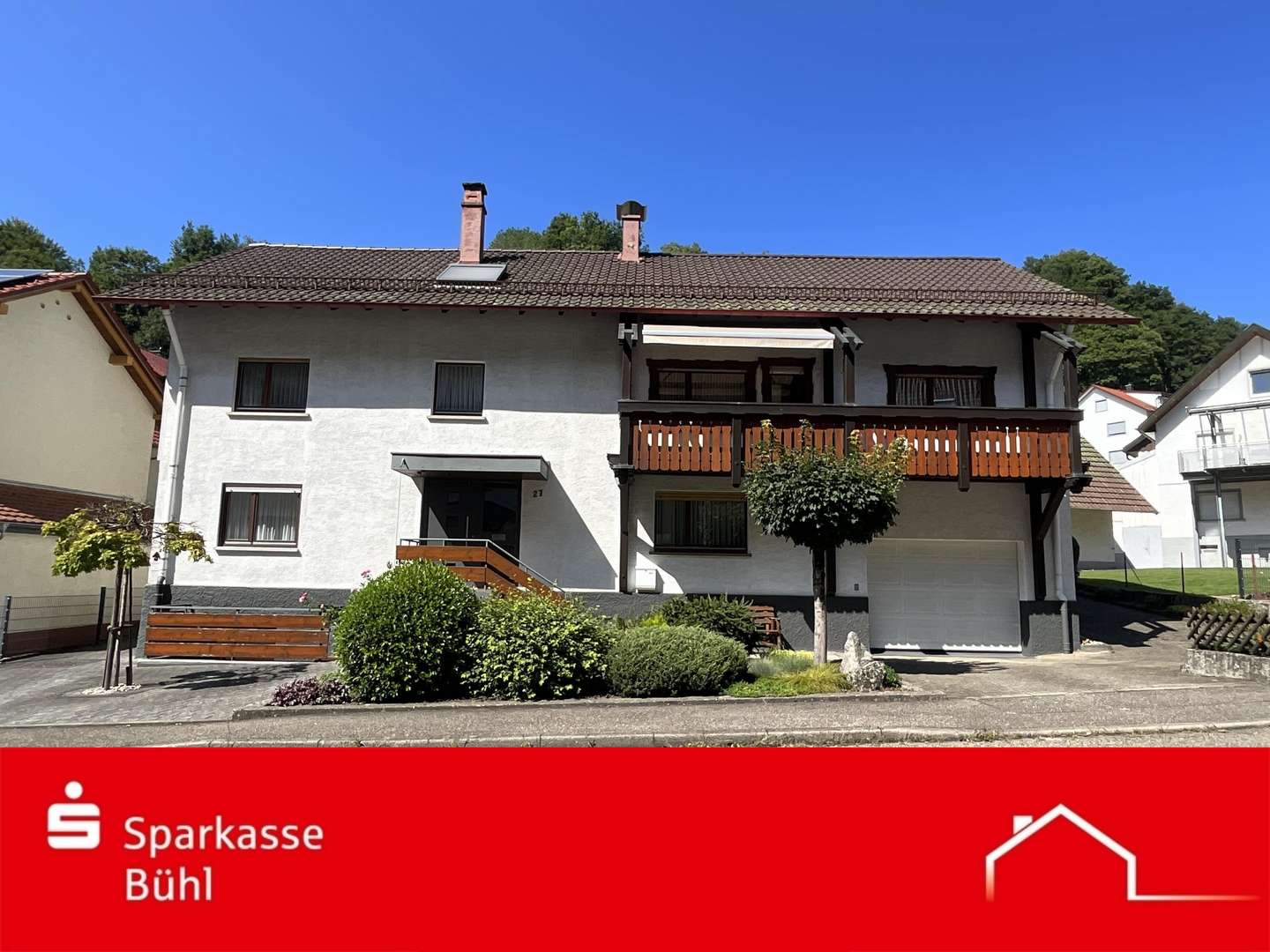 Ansicht Straßenseite Ansicht Straßenseite - Doppelhaushälfte in 77830 Bühlertal mit 210m² kaufen