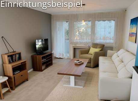 Wohnzimmer - Etagenwohnung in 74889 Sinsheim mit 78m² kaufen