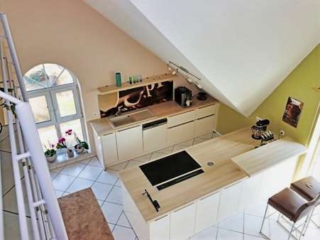 Blick von der Galerie - Maisonette-Wohnung in 68794 Oberhausen-Rheinhausen mit 143m² kaufen