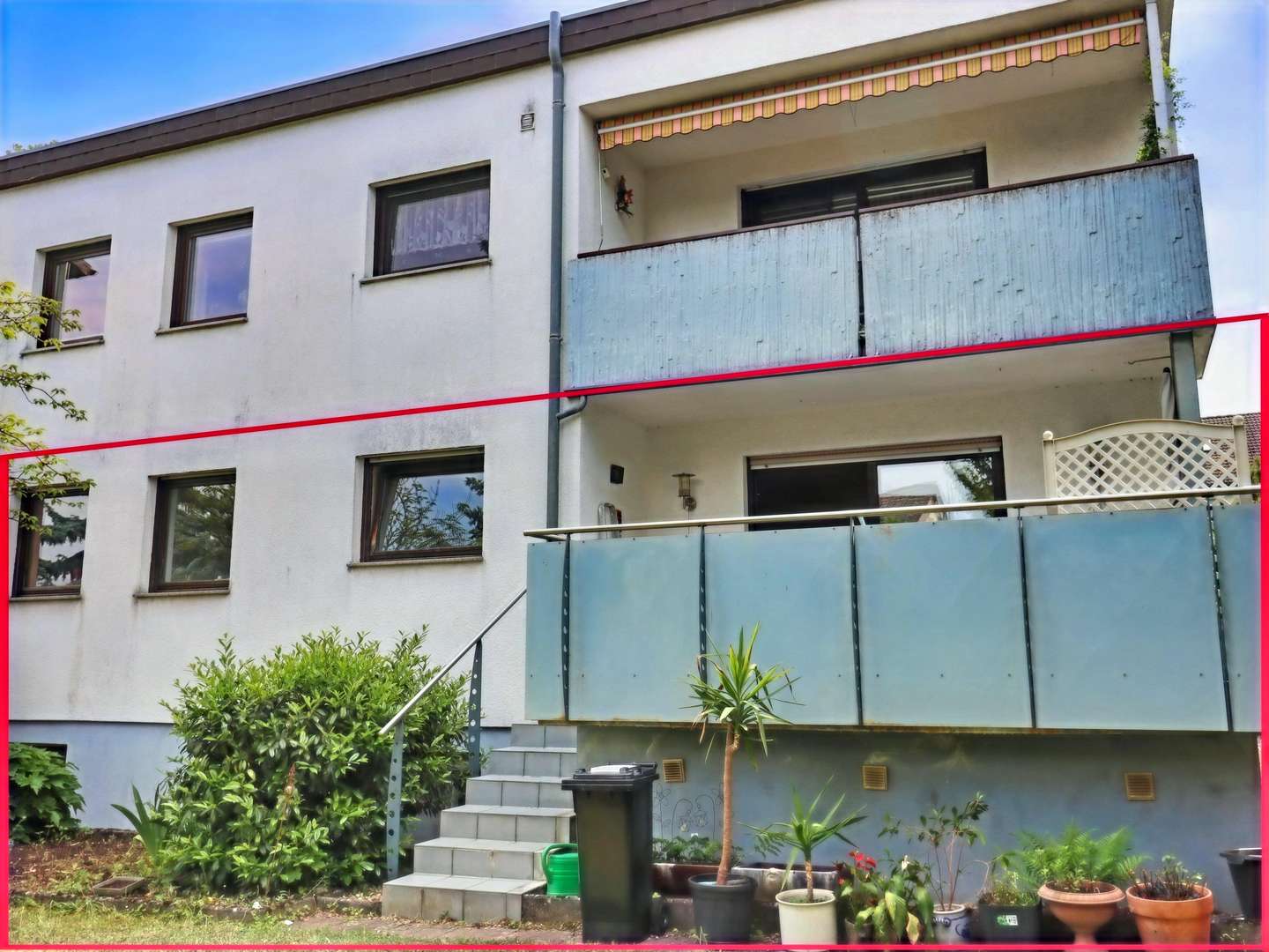 Blick auf die Wohnung - Erdgeschosswohnung in 76669 Bad Schönborn mit 107m² kaufen