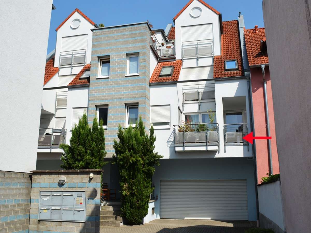 Blick auf die Wohnung Blick auf die Wohnung - Maisonette-Wohnung in 64625 Bensheim mit 96m² kaufen