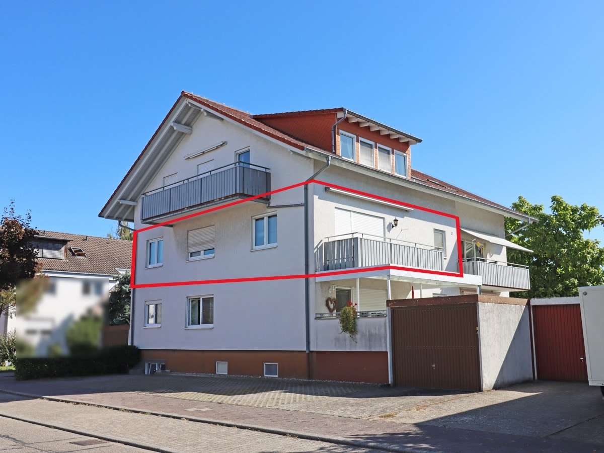 Blick auf die Wohnung Blick auf die Wohnung - Etagenwohnung in 76694 Forst mit 89m² kaufen