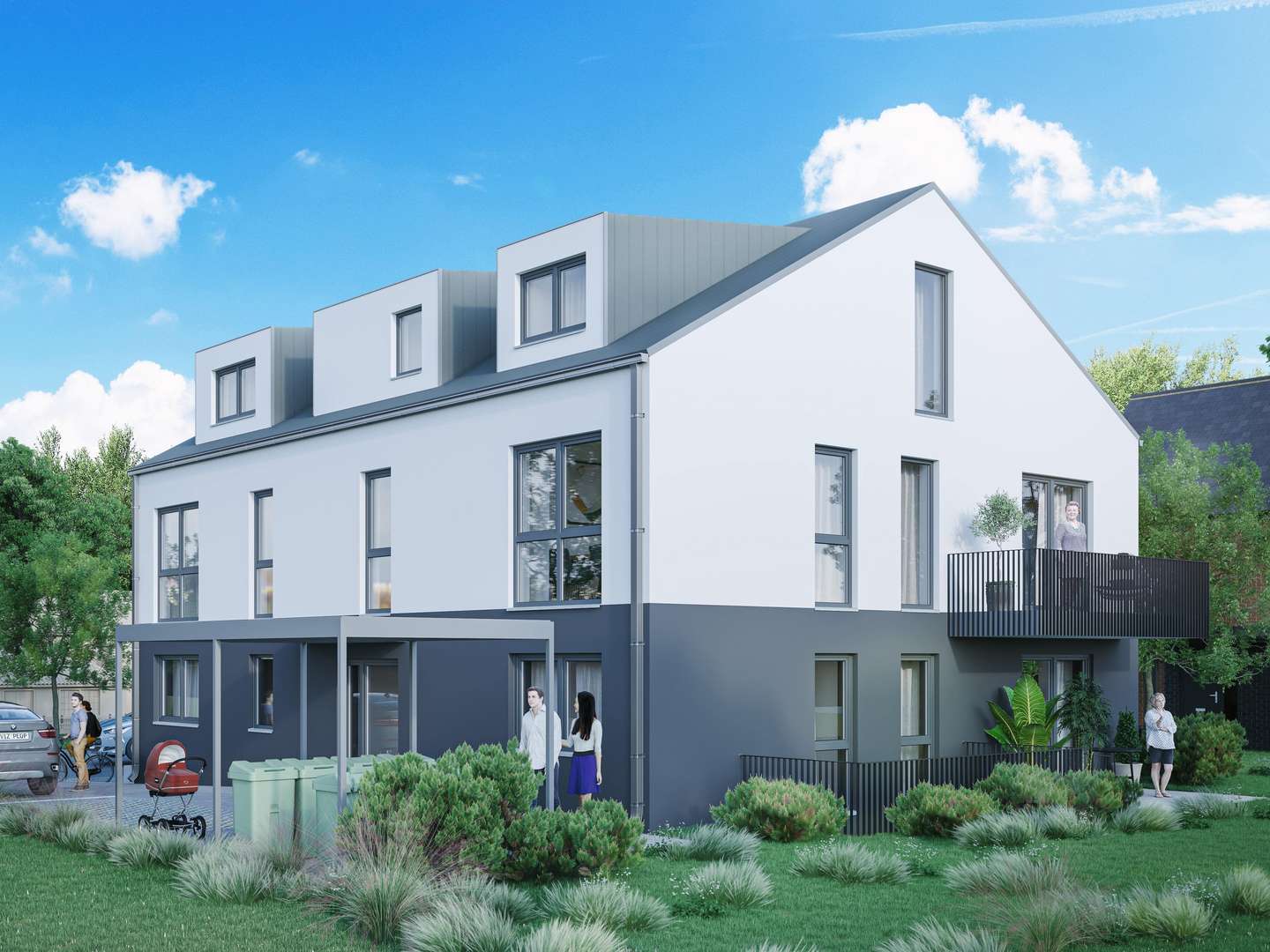 Visualisierte Ansicht - Etagenwohnung in 75045 Walzbachtal mit 67m² kaufen