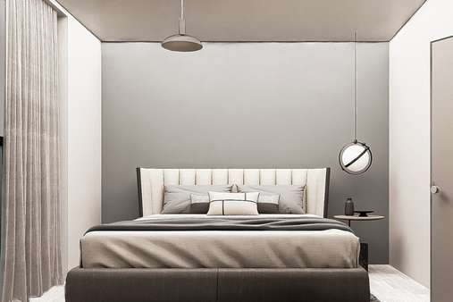 Schlafzimmer_visualisierte Ans - Erdgeschosswohnung in 76684 Östringen mit 90m² kaufen