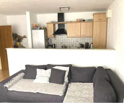 Wohnbereich mit Küchenzeile - Etagenwohnung in 77960 Seelbach mit 52m² kaufen
