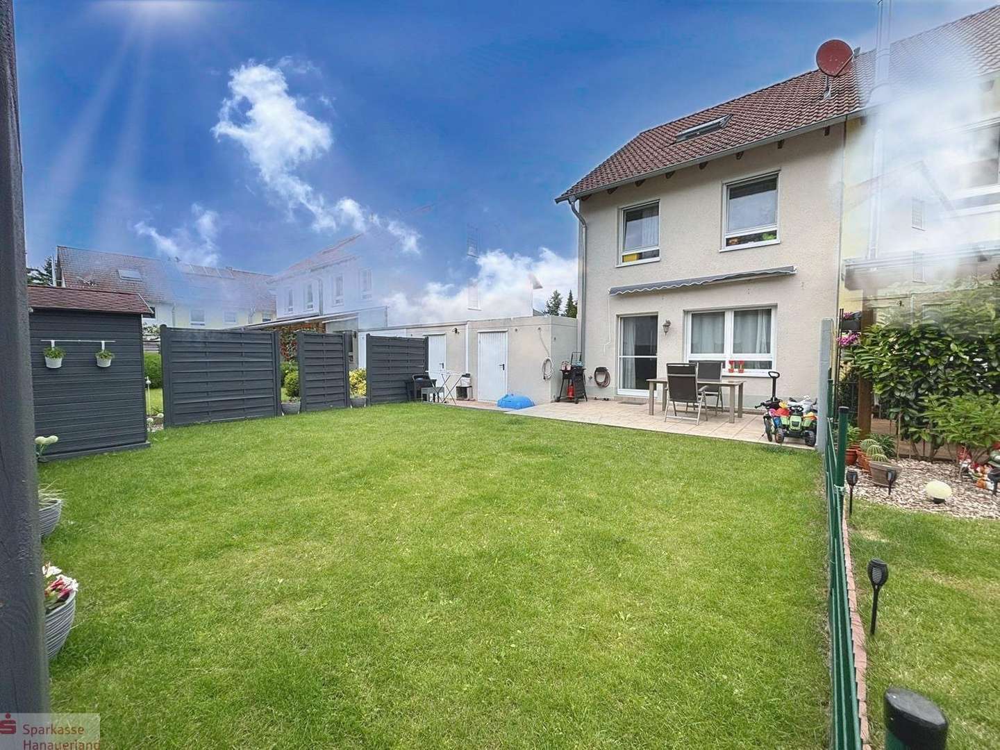 Gartenansicht - Reihenendhaus in 77839 Lichtenau mit 121m² kaufen