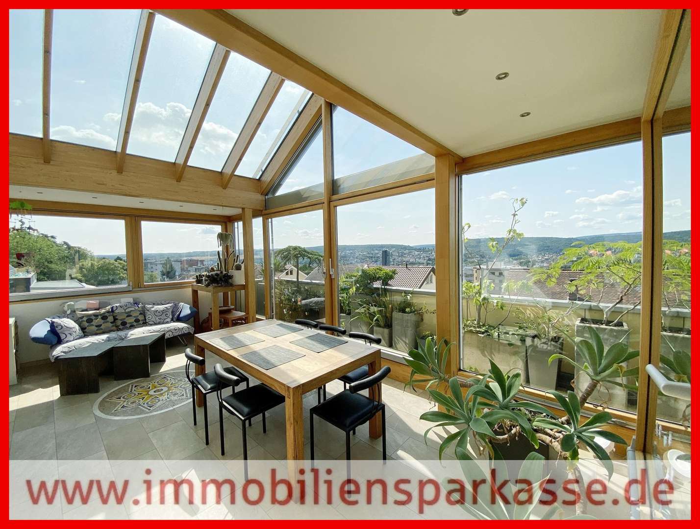 Wintergarten mit Ausblick - Penthouse-Wohnung in 75179 Pforzheim mit 124m² kaufen