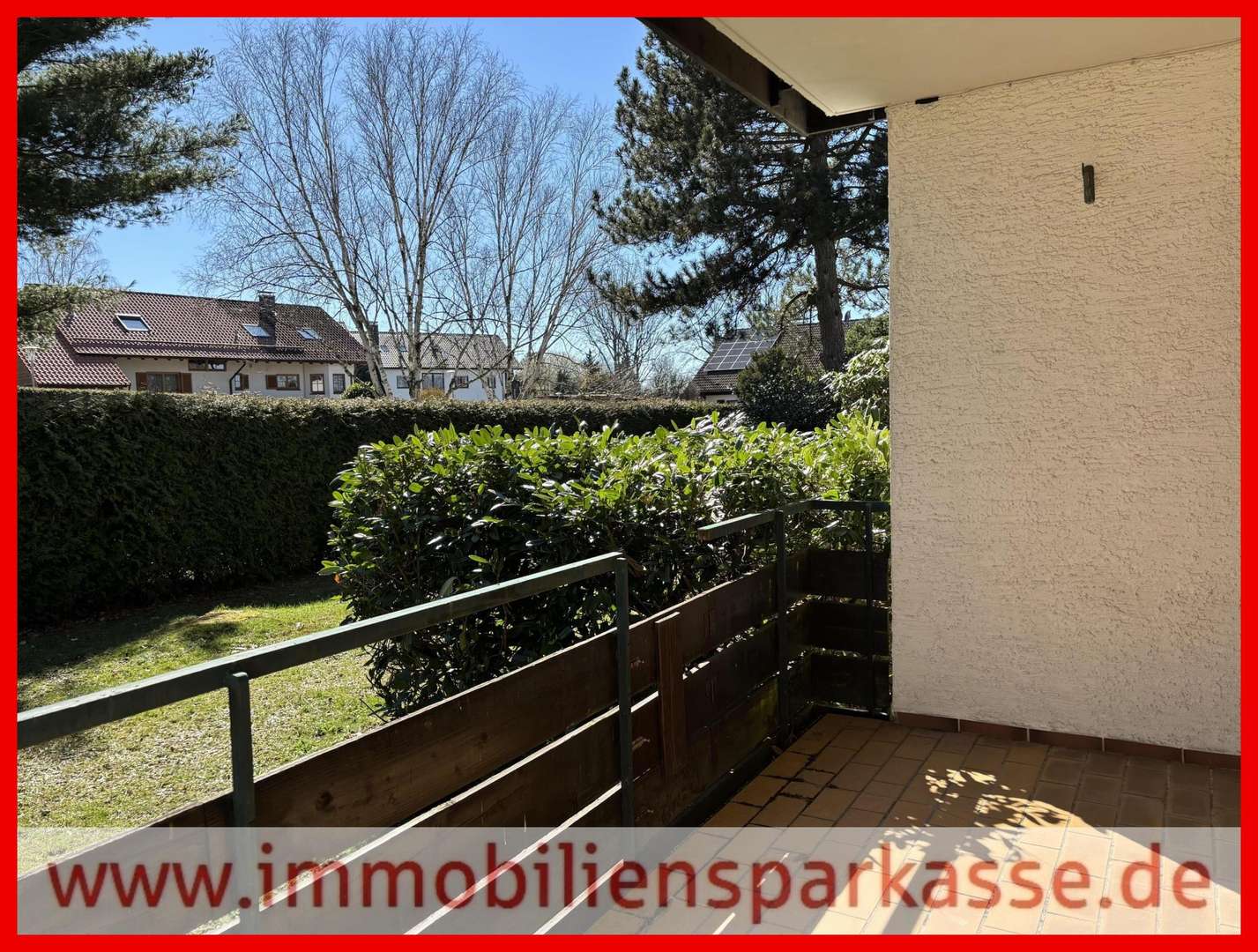 Blick vom Balkon - Erdgeschosswohnung in 76332 Bad Herrenalb mit 63m² kaufen