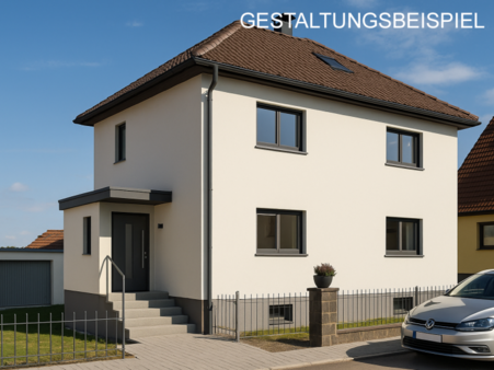 Straßenansicht - KI generiert Straßenansicht - KI generiert - Einfamilienhaus in 75180 Pforzheim mit 88m² kaufen