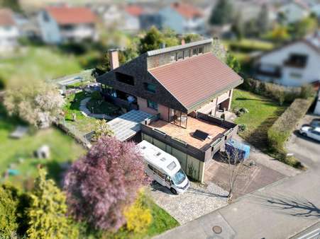 Luftaufnahme Luftaufnahme - Einfamilienhaus in 75438 Knittlingen mit 229m² kaufen