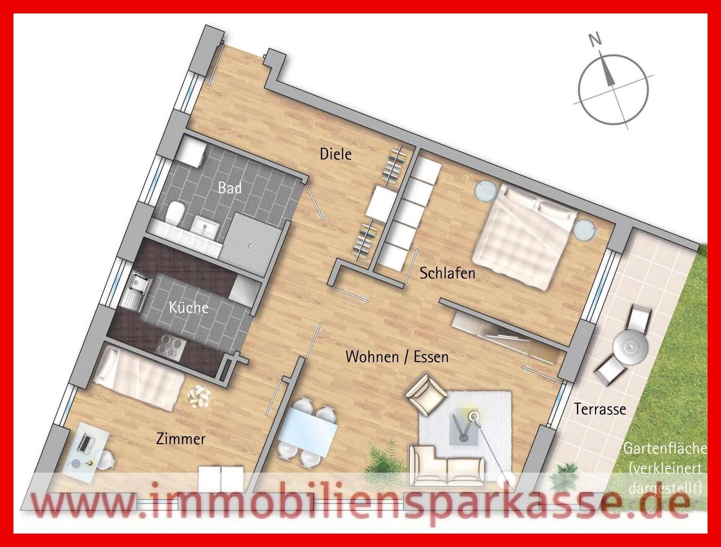 Wohnung Wohnung - Erdgeschosswohnung in 75449 Wurmberg mit 86m² kaufen