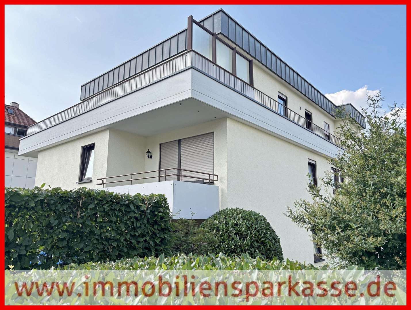 begrünte Eingangsseite begrünte Eingangsseite - Erdgeschosswohnung in 75180 Pforzheim mit 39m² kaufen