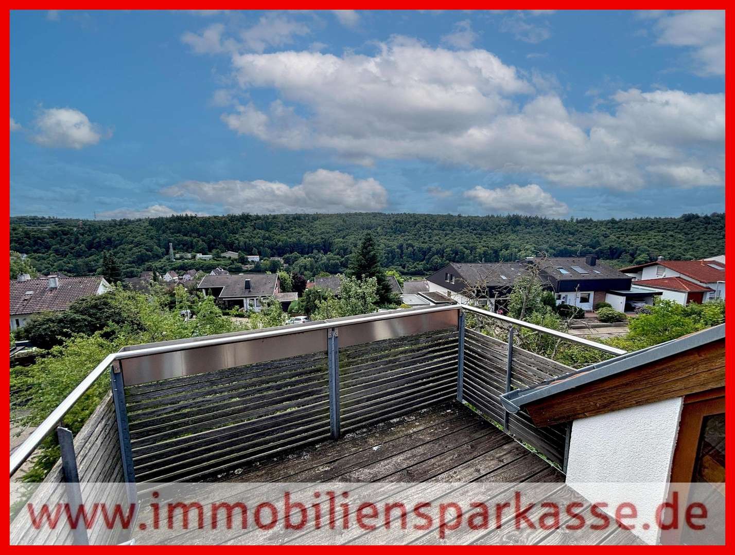 toller Blick vom Balkon - Einfamilienhaus in 75228 Ispringen mit 97m² kaufen