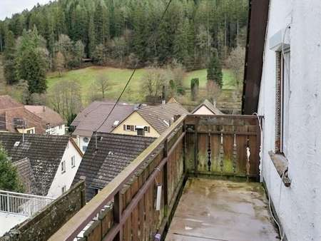 Aussicht vom Balkon - Zweifamilienhaus in 75385 Bad Teinach-Zavelstein mit 242m² kaufen