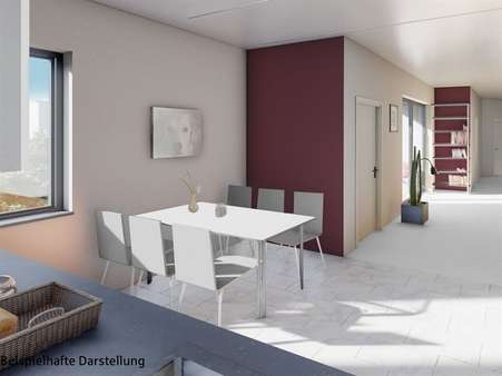 Muster - Essbereich - Erdgeschosswohnung in 75181 Pforzheim mit 88m² kaufen