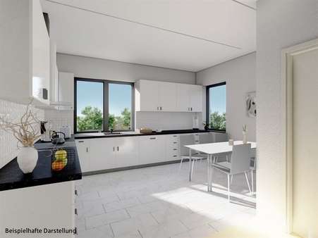 Muster - Küchenbereich - Erdgeschosswohnung in 75181 Pforzheim mit 88m² kaufen