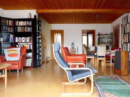 Wohnzimmer Ansicht 2 - Doppelhaushälfte in 75217 Birkenfeld mit 144m² kaufen