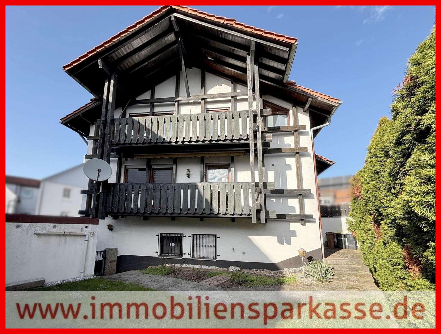 Seitenansicht mit sep. Eingang - Etagenwohnung in 75181 Pforzheim mit 108m² kaufen