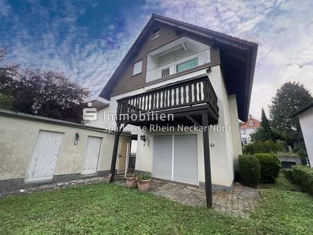 Hausansicht vom Garten Hausansicht vom Garten - Mehrfamilienhaus in 69469 Weinheim mit 216m² kaufen