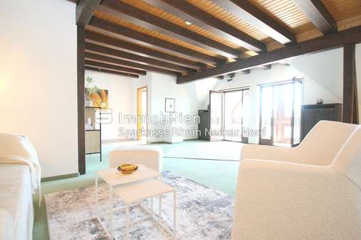 Wohnzimmer mit Blick Wintergarten Wohnzimmer mit Blick Wintergarten - Maisonette-Wohnung in 68199 Mannheim mit 98m² kaufen