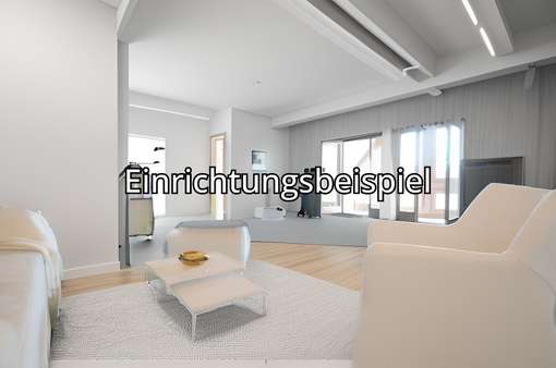 Wohnzimmer Einrichtungsbeispiel Wohnzimmer Einrichtungsbeispiel - Maisonette-Wohnung in 68199 Mannheim mit 98m² kaufen